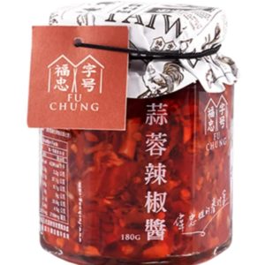 Sauce pimentée à l'ail 蒜蓉辣椒醬